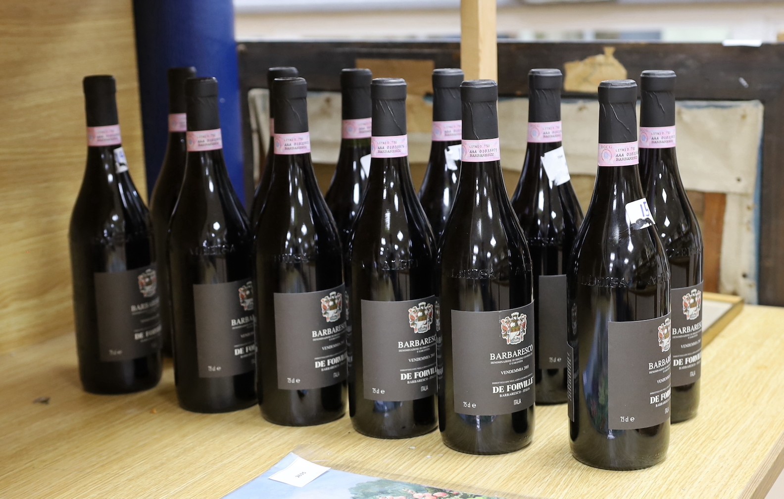 Twelve bottles of Barbaresco De Forville Vendemmia, 2003.